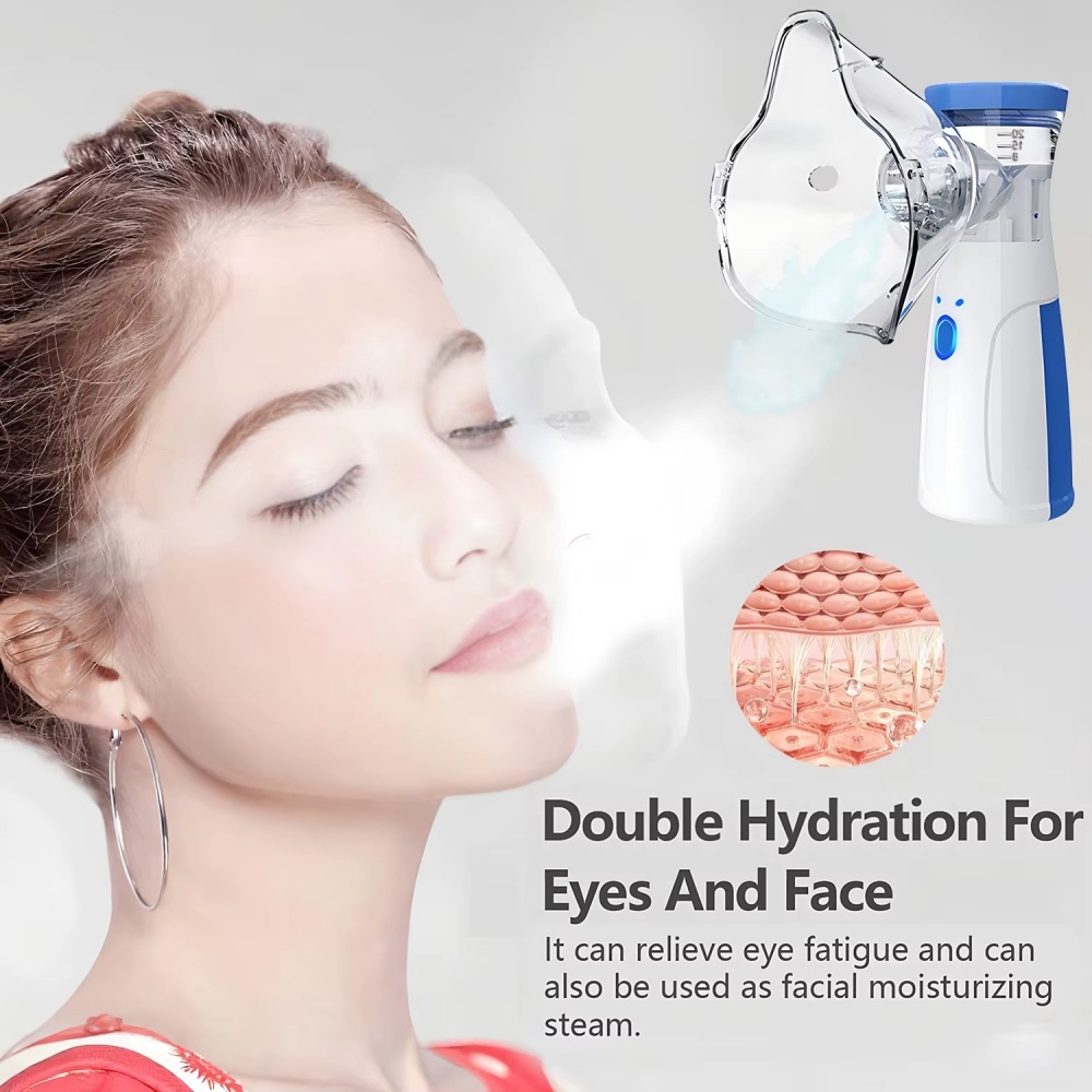 Skincare Qv - Mini Facial Steamer Rechargeable Silent Mesh