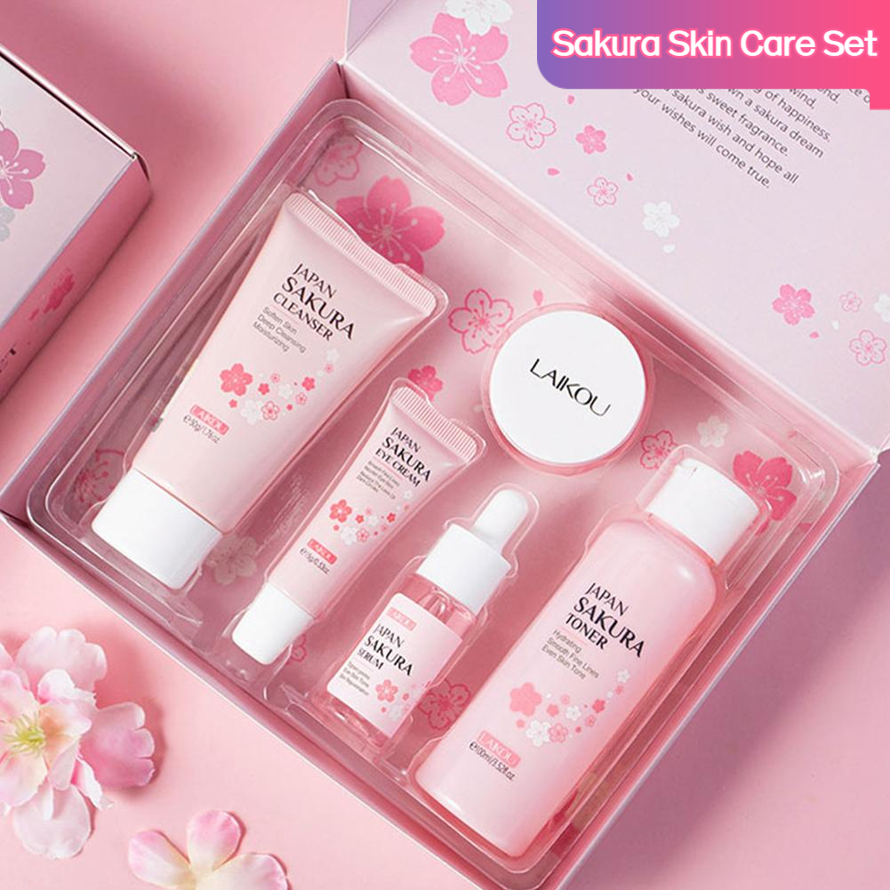 Skincare Garnier - 5/3pcs/Set Sakura Skin Care Sets Face