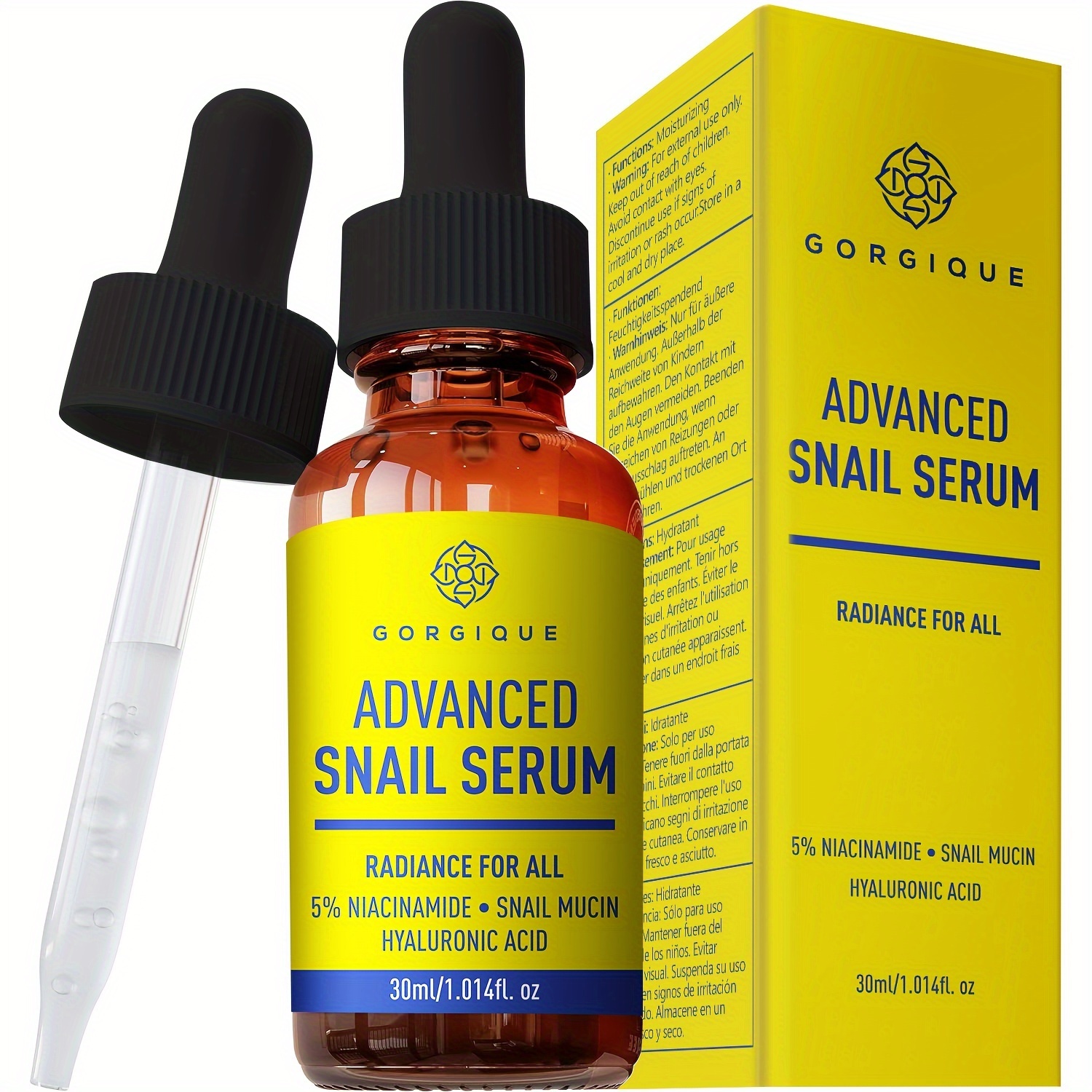 Snail Mucin Essence - 5% Niacinamide Snail Mucin 97.5% Essence