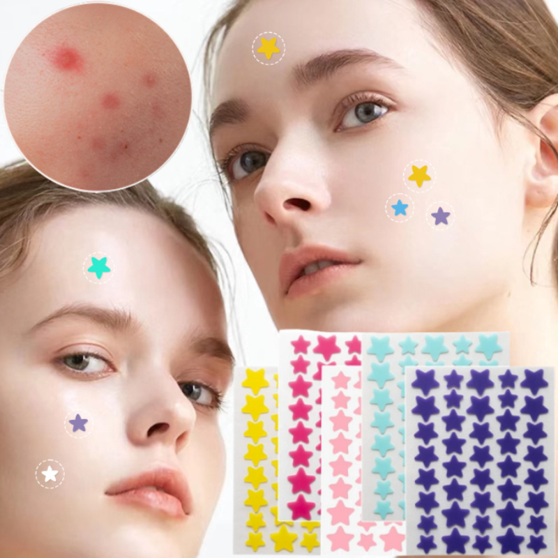 7/10/14Pcs Colorful Star Acne  - Skincare Qv reseña y precio