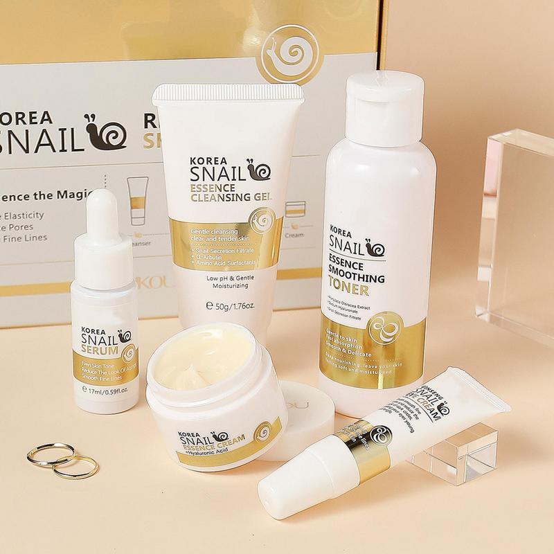 5pcs Snail Collagen Skin Care  - Snail Cream Gel reseña y precio