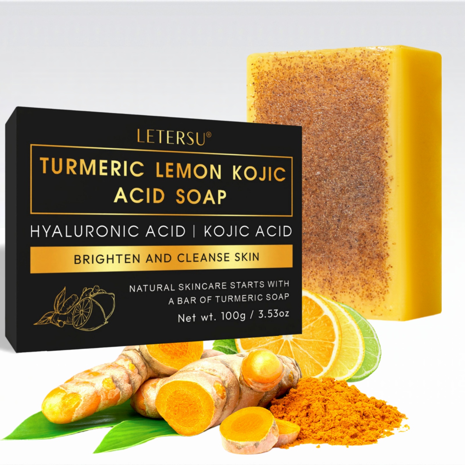 Turmeric Lemon Kojic Acid Soap - Kojic Acid Soap reseña y precio