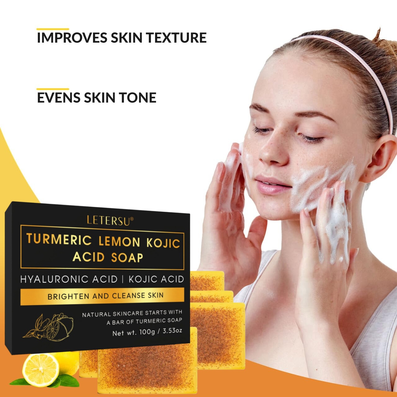 Turmeric Lemon Kojic Acid Soap - Kojic Acid Soap reseña y precio