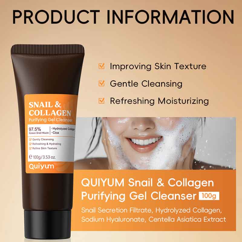 Snail Collagen Face Wash Gentl - Snail Cream Gel reseña y precio