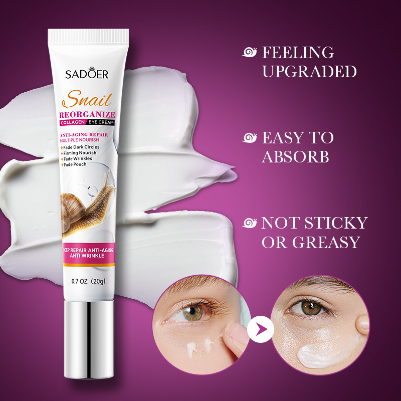 Saoder Snail Collagen Eye Crea - Snail Cream Gel reseña y precio