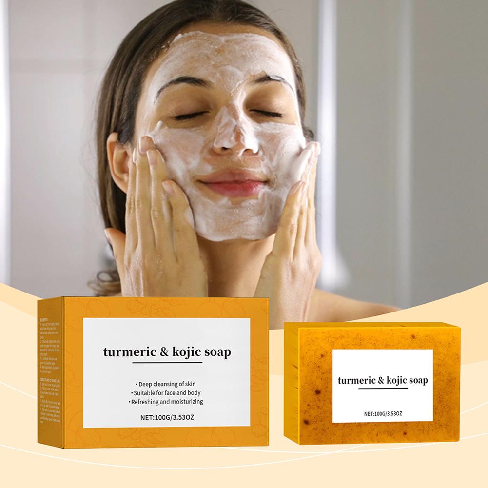 100g Turmeric Hand Made Soap L - Kojic Acid Soap reseña y precio