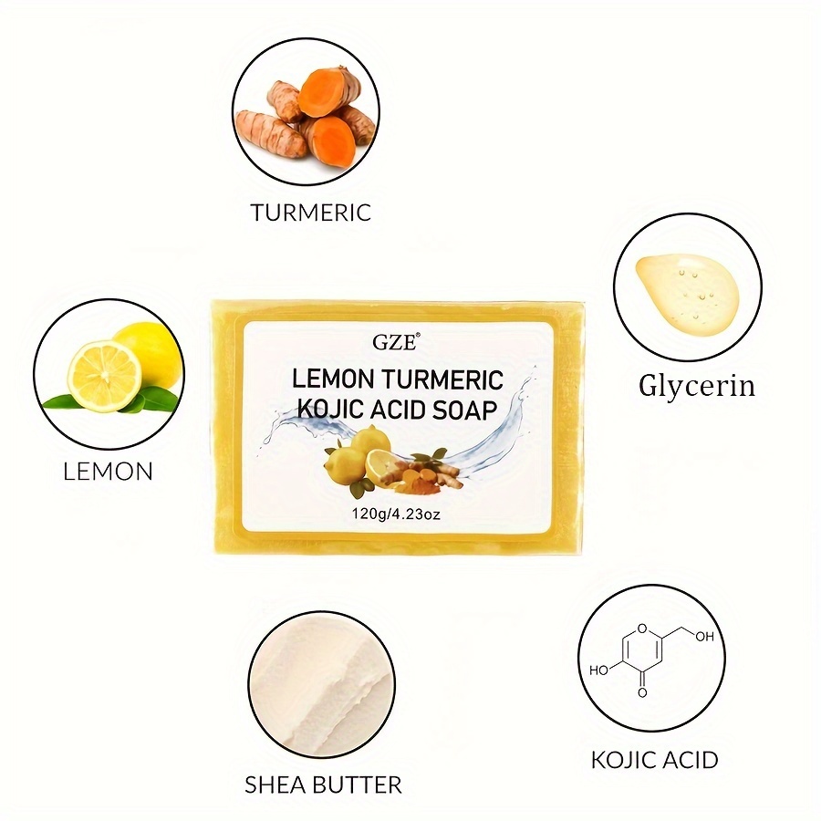 GZE Body Restore Lemon Turmeri - Kojic Acid Soap reseña y precio