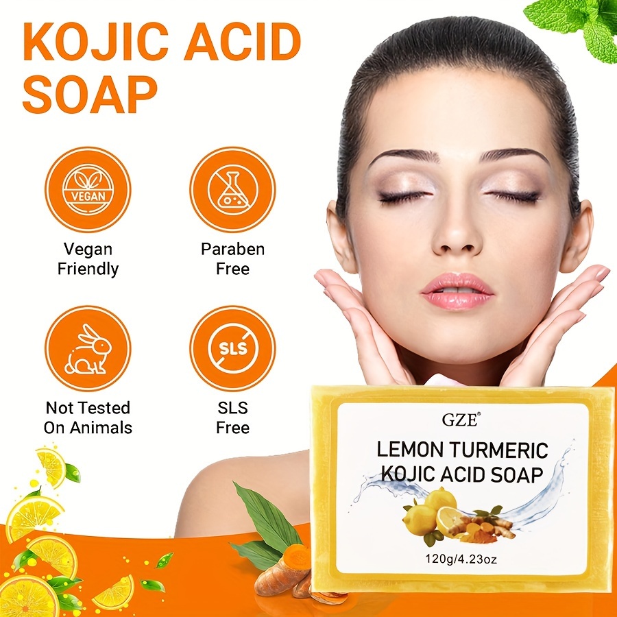 GZE Body Restore Lemon Turmeri - Kojic Acid Soap reseña y precio