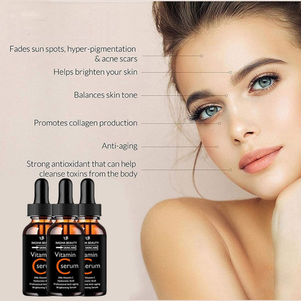 Vitamin C serum Face Serum Lon - Skincare Garnier reseña y precio