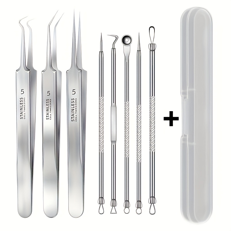 3/5/6/8pcs Stainless Steel Pim - Skincare Qv reseña y precio