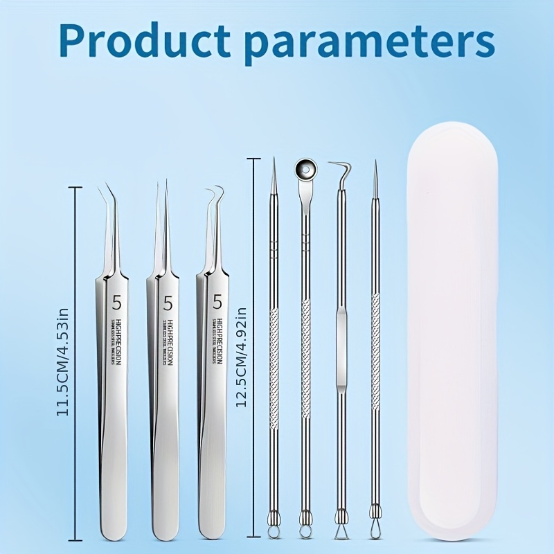 3/5/6/8pcs Stainless Steel Pim - Skincare Qv reseña y precio