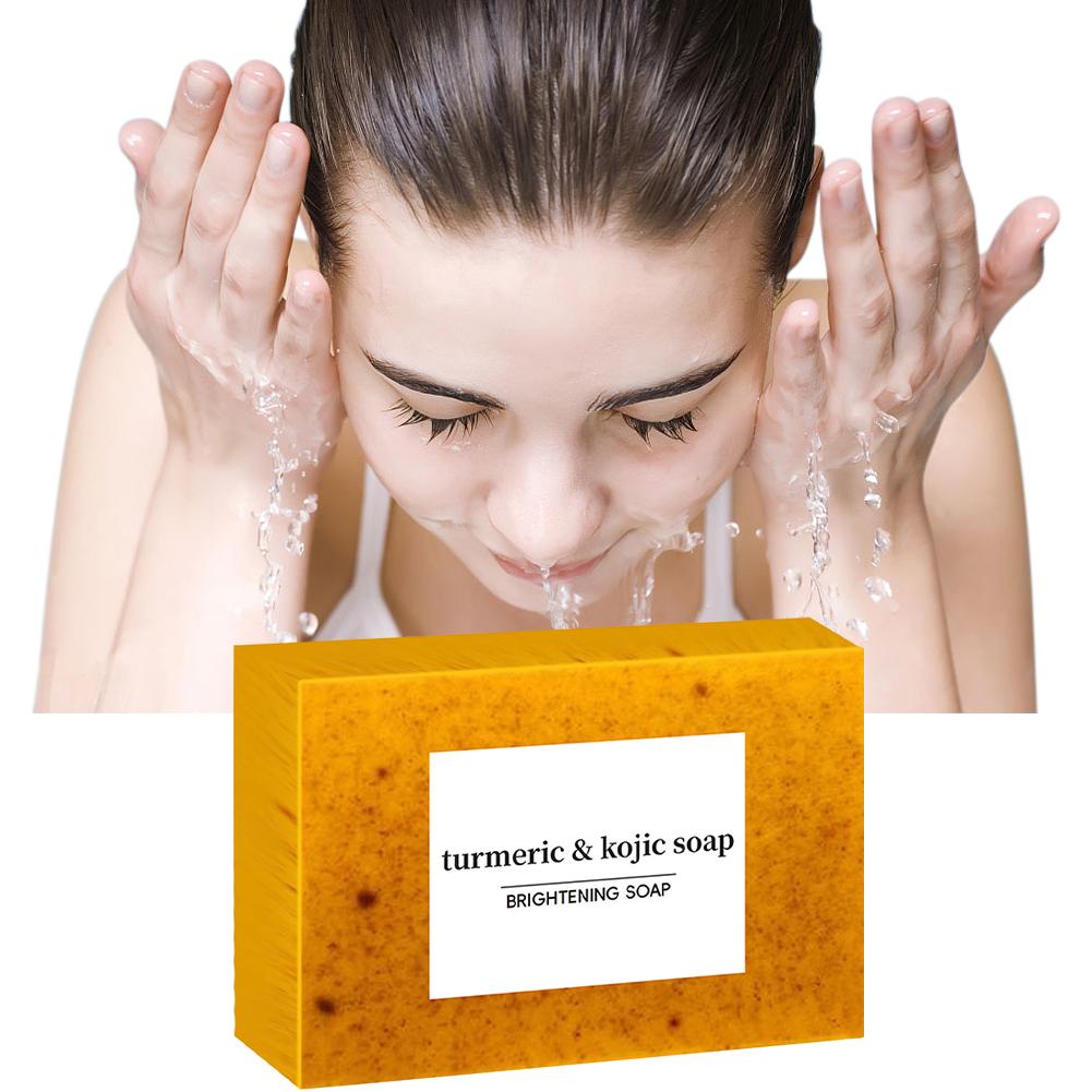 1/3/5/10PCS Turmeric Hand Made - Kojic Acid Soap reseña y precio