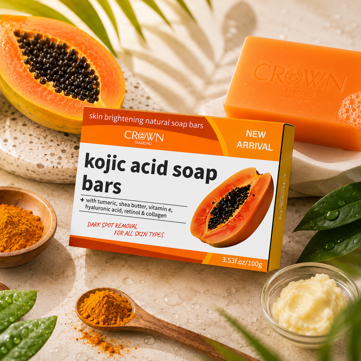 Papaya Kojic Acid Soap Organic - Kojic Acid Soap reseña y precio