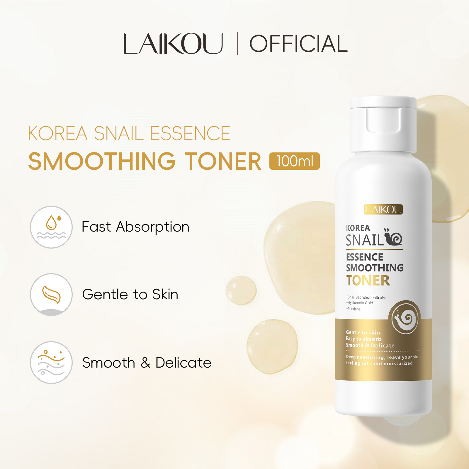 LAIKOU Snail Mucin Face Mist L - Snail Mucin Essence reseña y precio