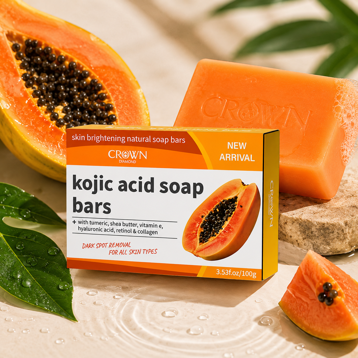 Kojic Acid Natural Papaya Soap - Kojic Acid Soap reseña y precio