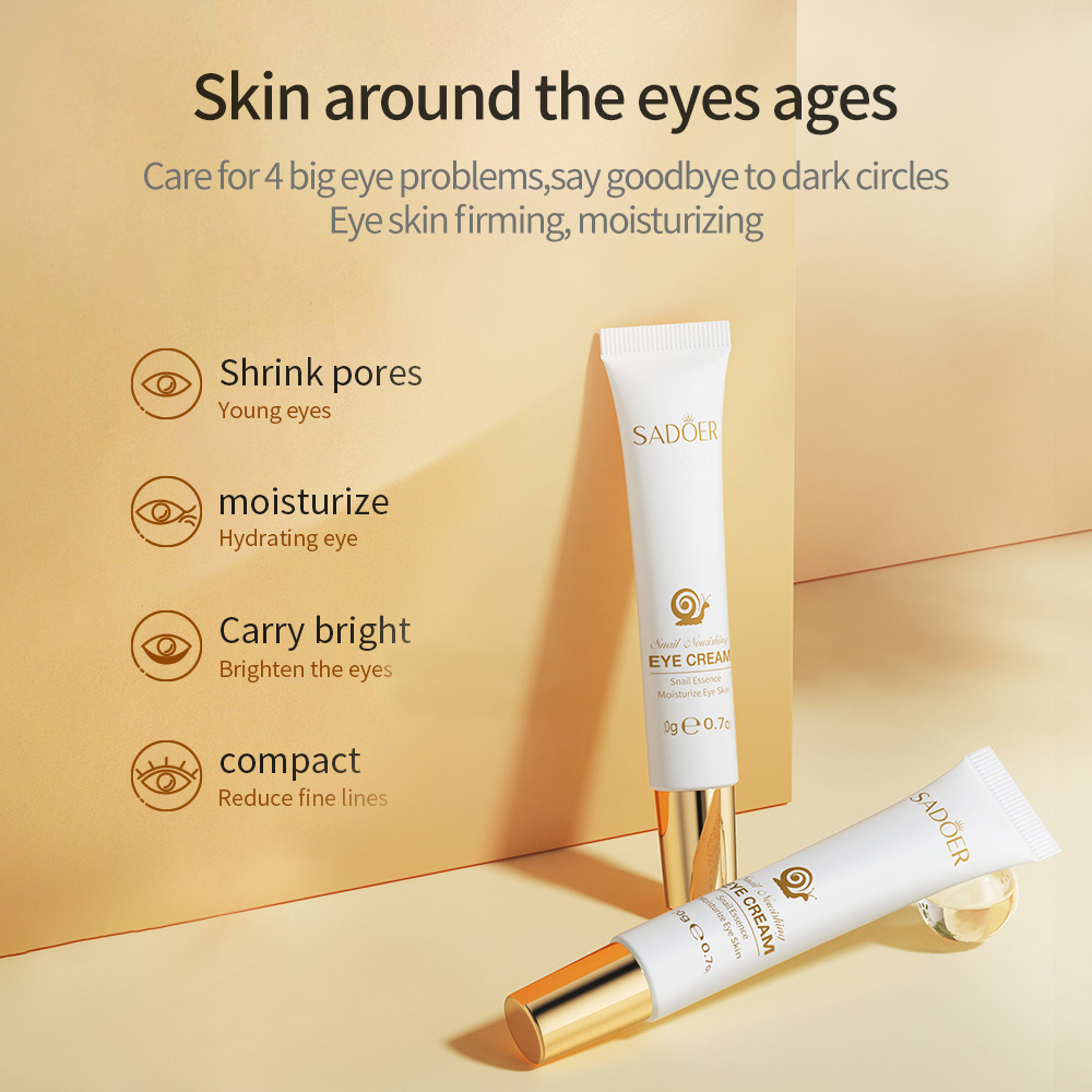 SADOER Snail Eye Cream Anti Wr - Snail Cream Gel reseña y precio