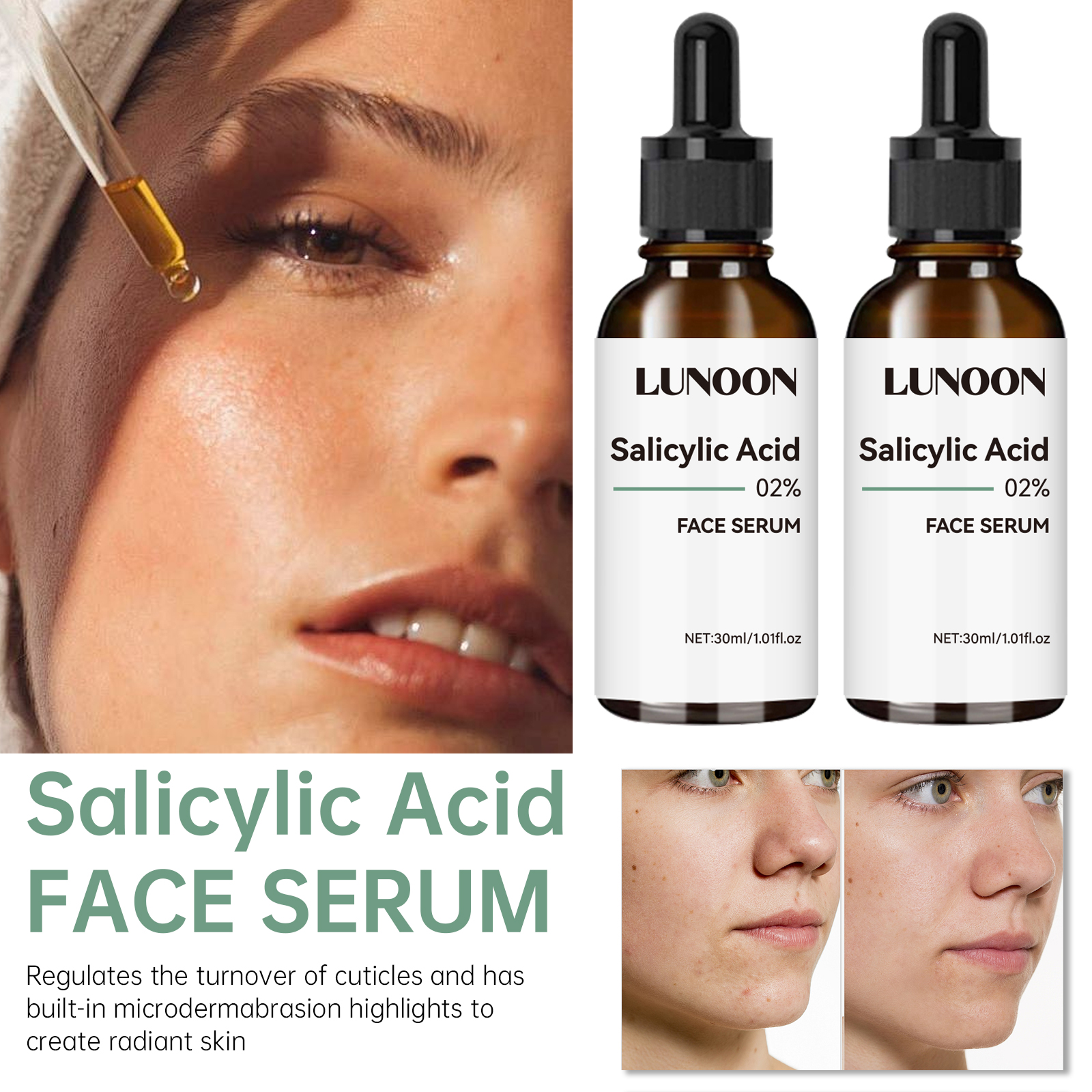 Salicylic Acid Facial Serum Fi - Skincare Garnier reseña y precio