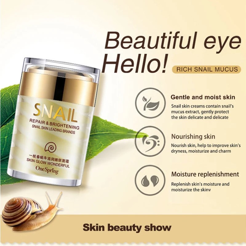 Anti-aging whitening snail cre - Snail Cream Gel reseña y precio