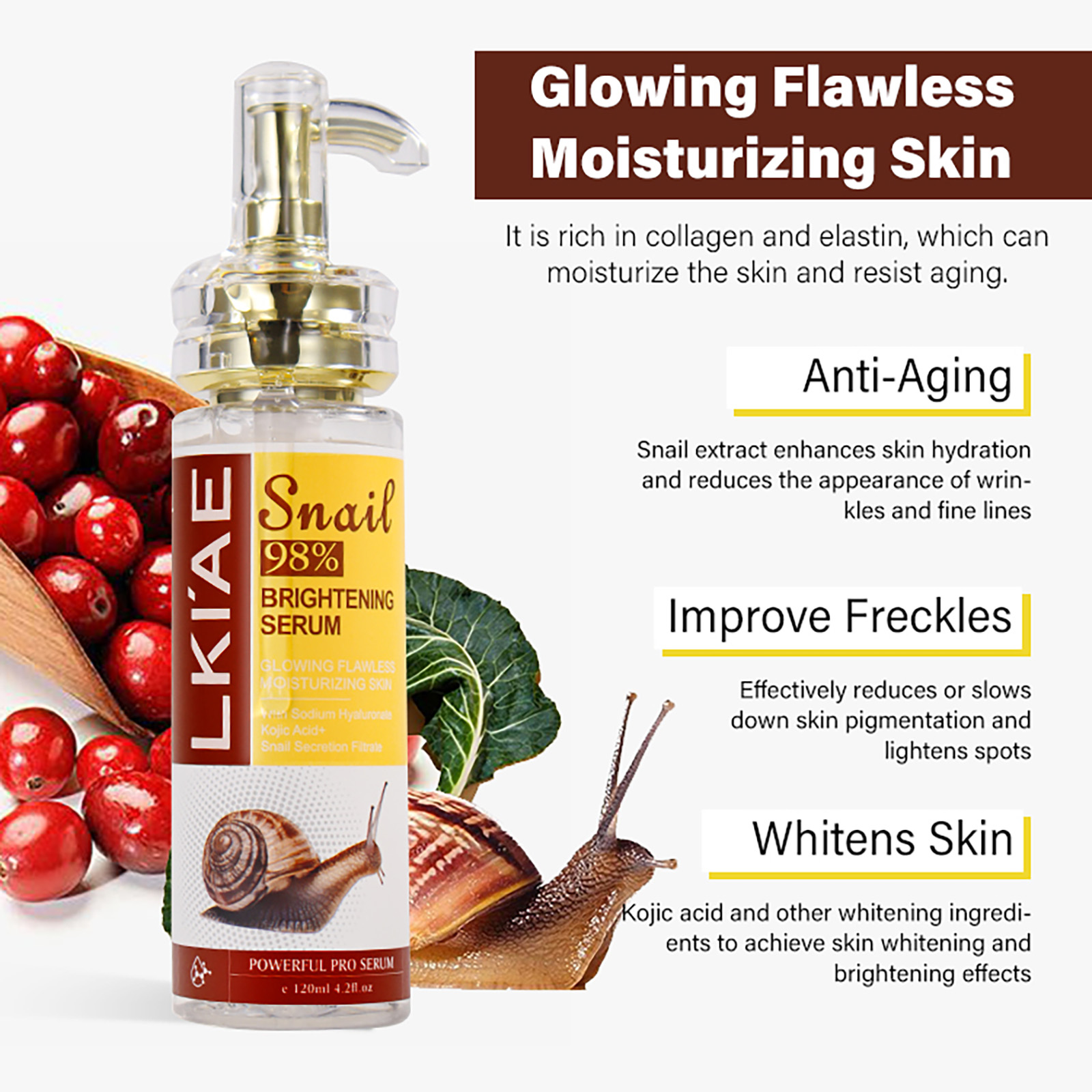 AILKE Snail Extract Whitening  - Snail Mucin Essence reseña y precio